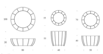 AMBURGO - Low round coffee table by Tonin Casa - view 3